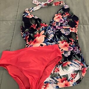 Tommy Bahama Floral Halter Swimsuit Top
